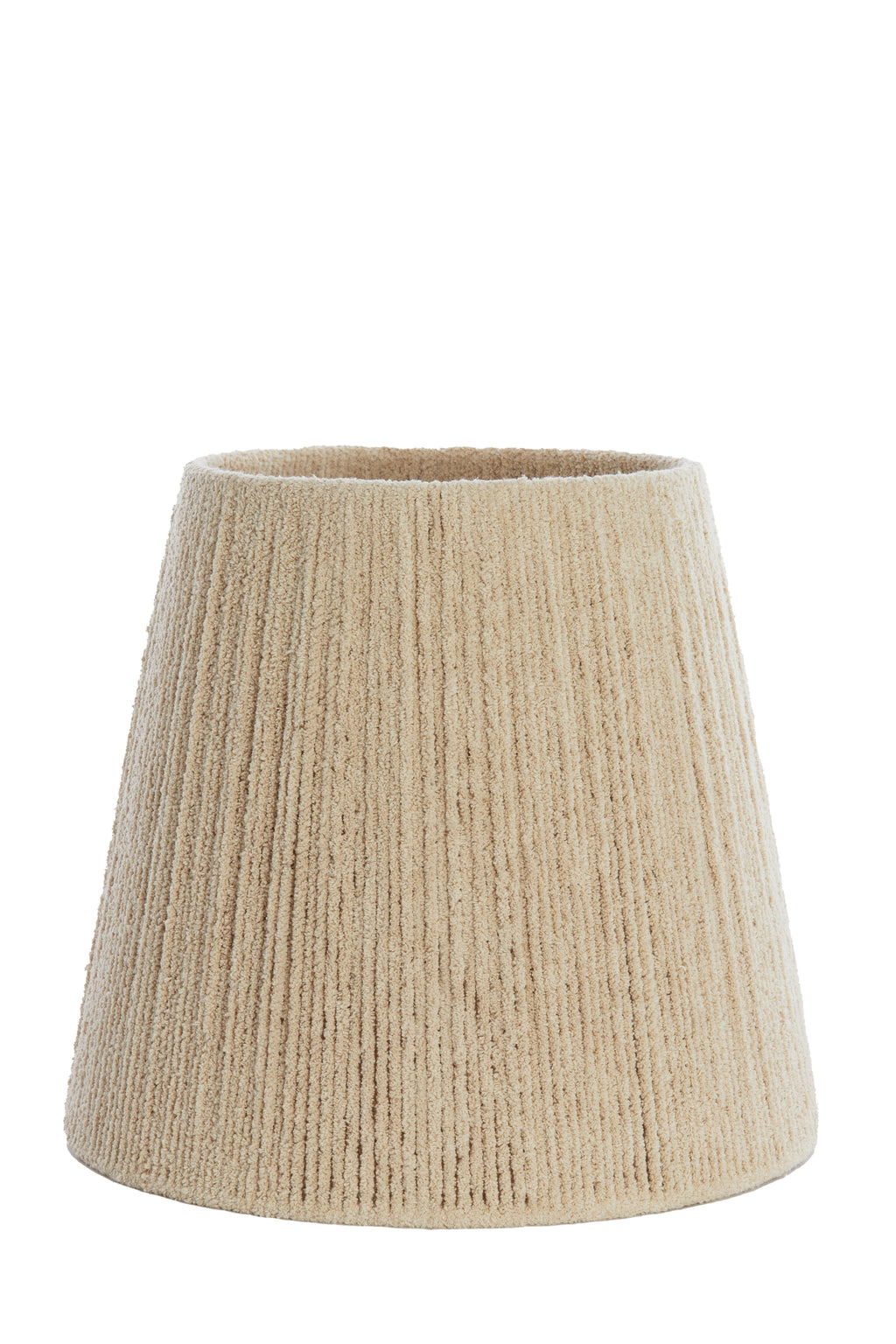 Abat-jour tambour 45-30-40 cm MEDANA chenille crème