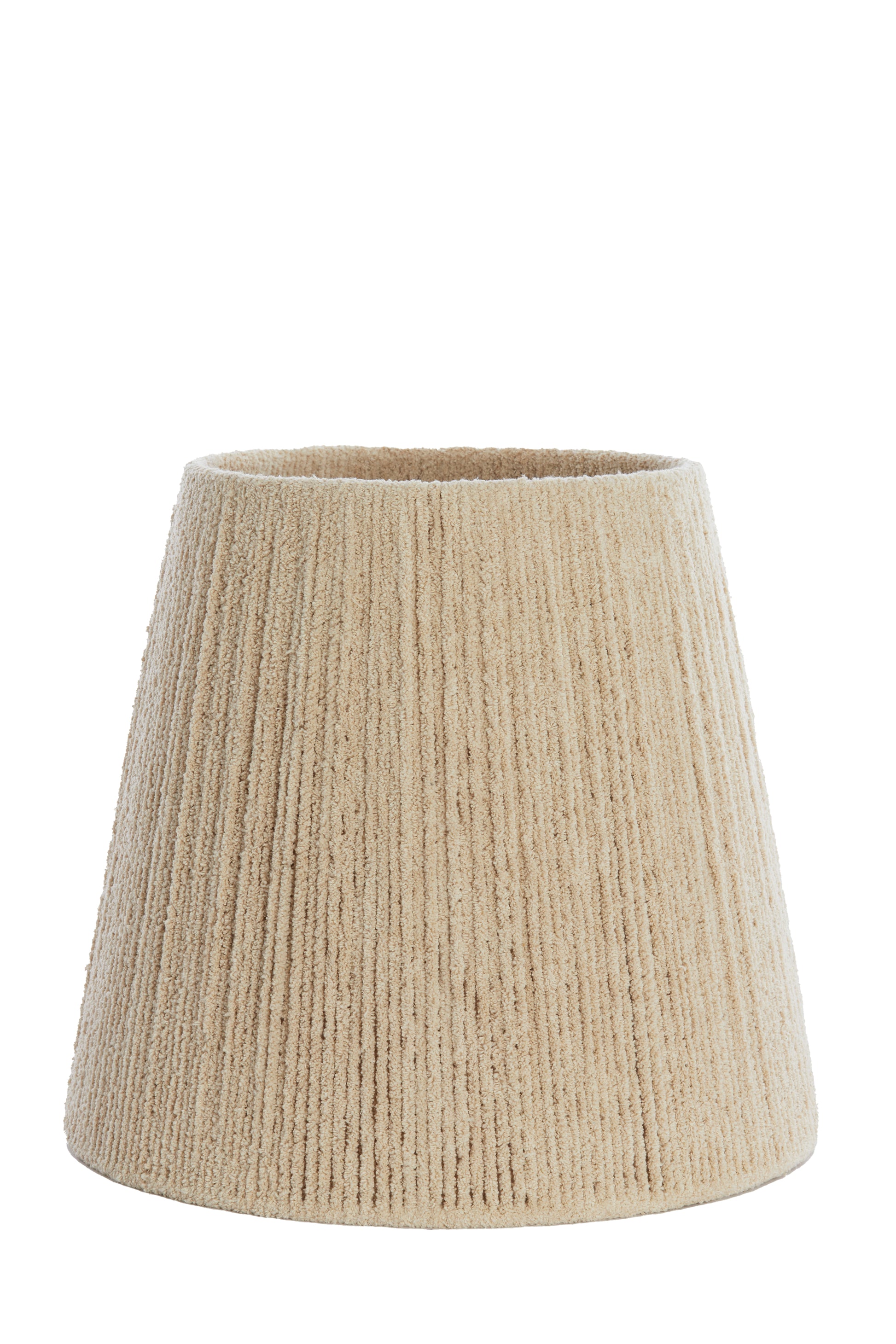 Abat-jour tambour 45-30-40 cm MEDANA chenille crème