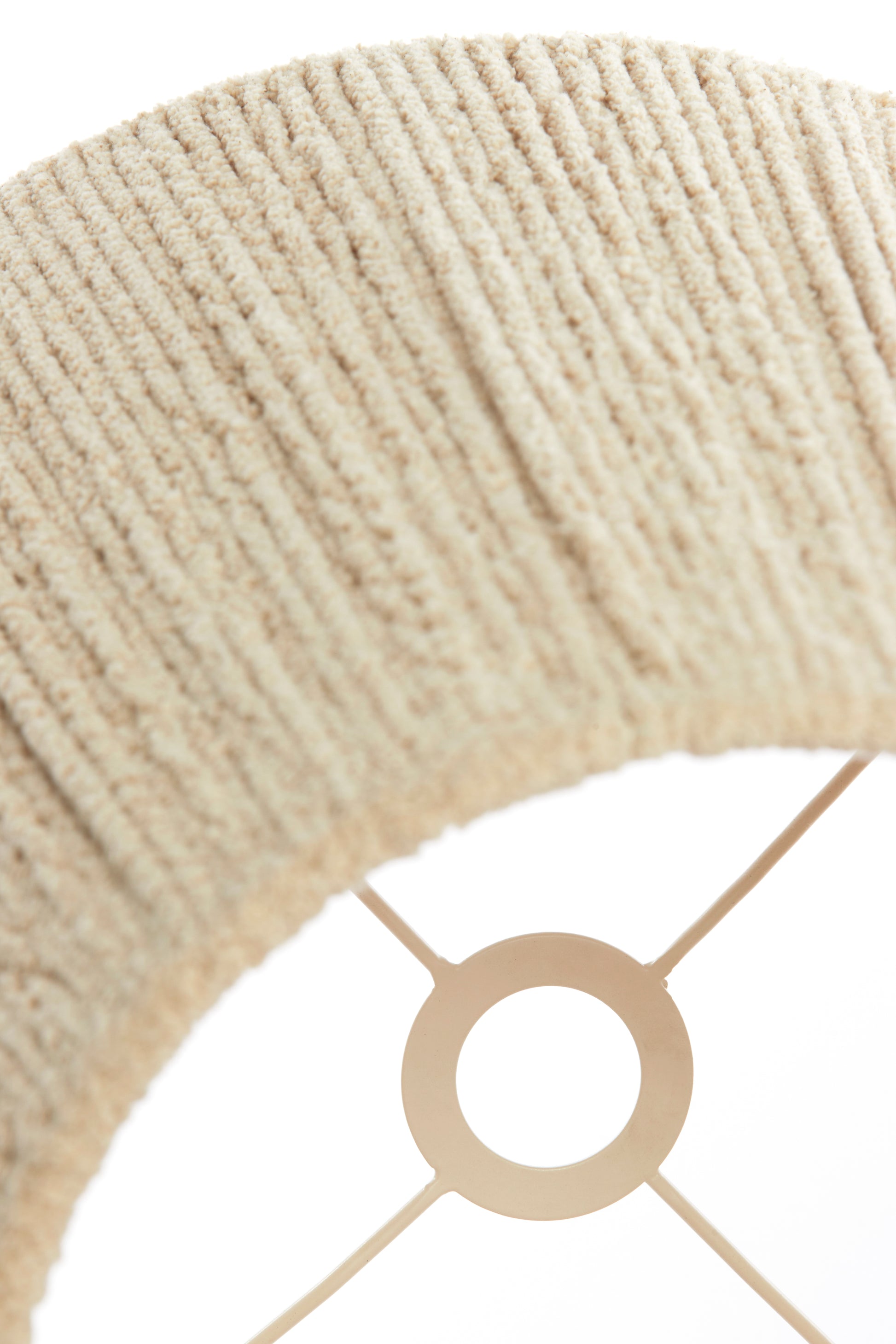 Abat-jour tambour 45-30-40 cm MEDANA chenille crème