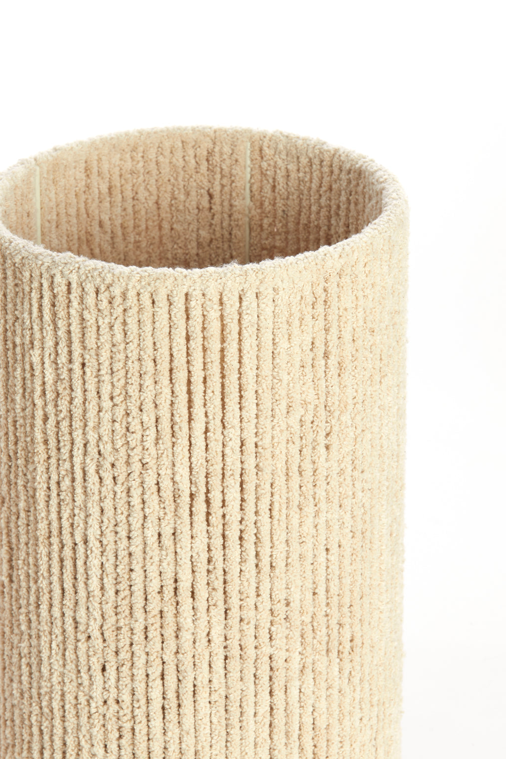 Abat-jour cylindre 20-20-30 cm MEDANA chenille crème