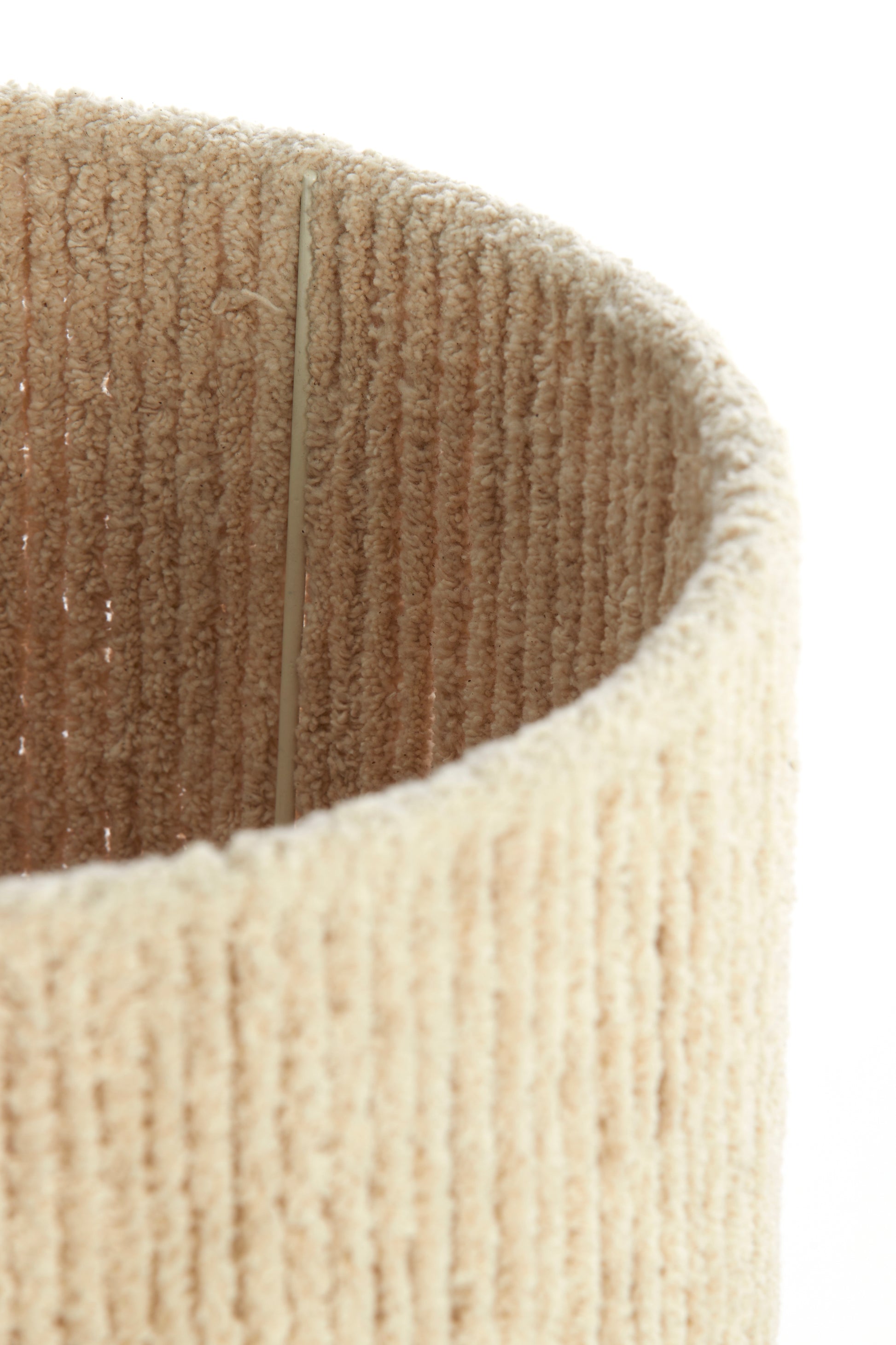 Abat-jour cylindre 20-20-30 cm MEDANA chenille crème