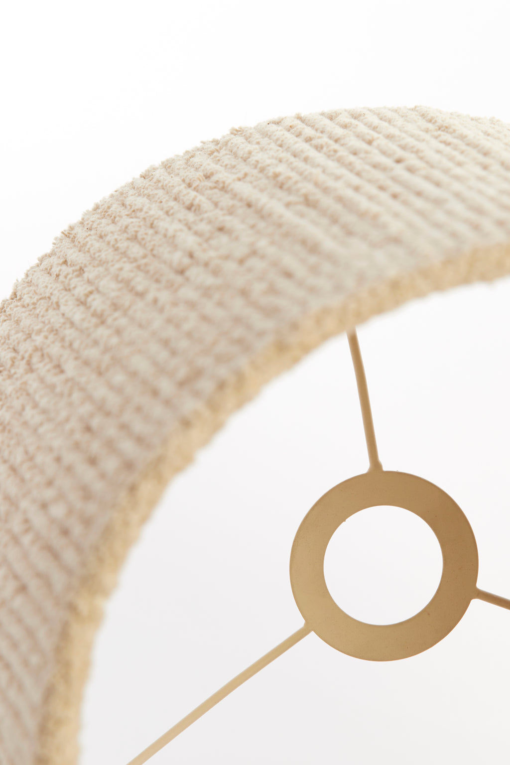 Abat-jour cylindre 20-20-30 cm MEDANA chenille crème