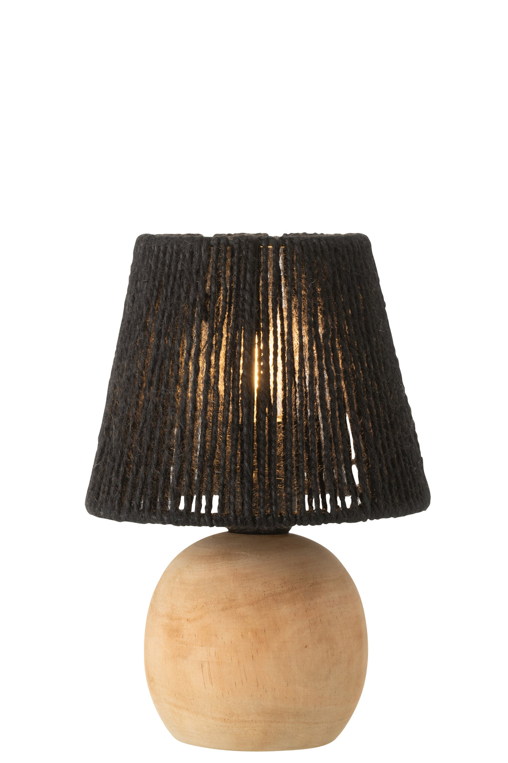 Lampe Led Metal/Coton Noir