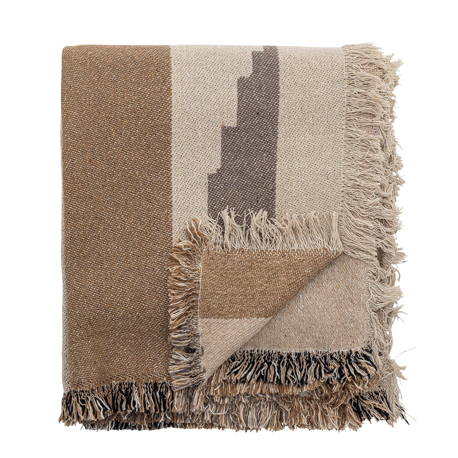 Maji Plaid Marron Coton recyclé
