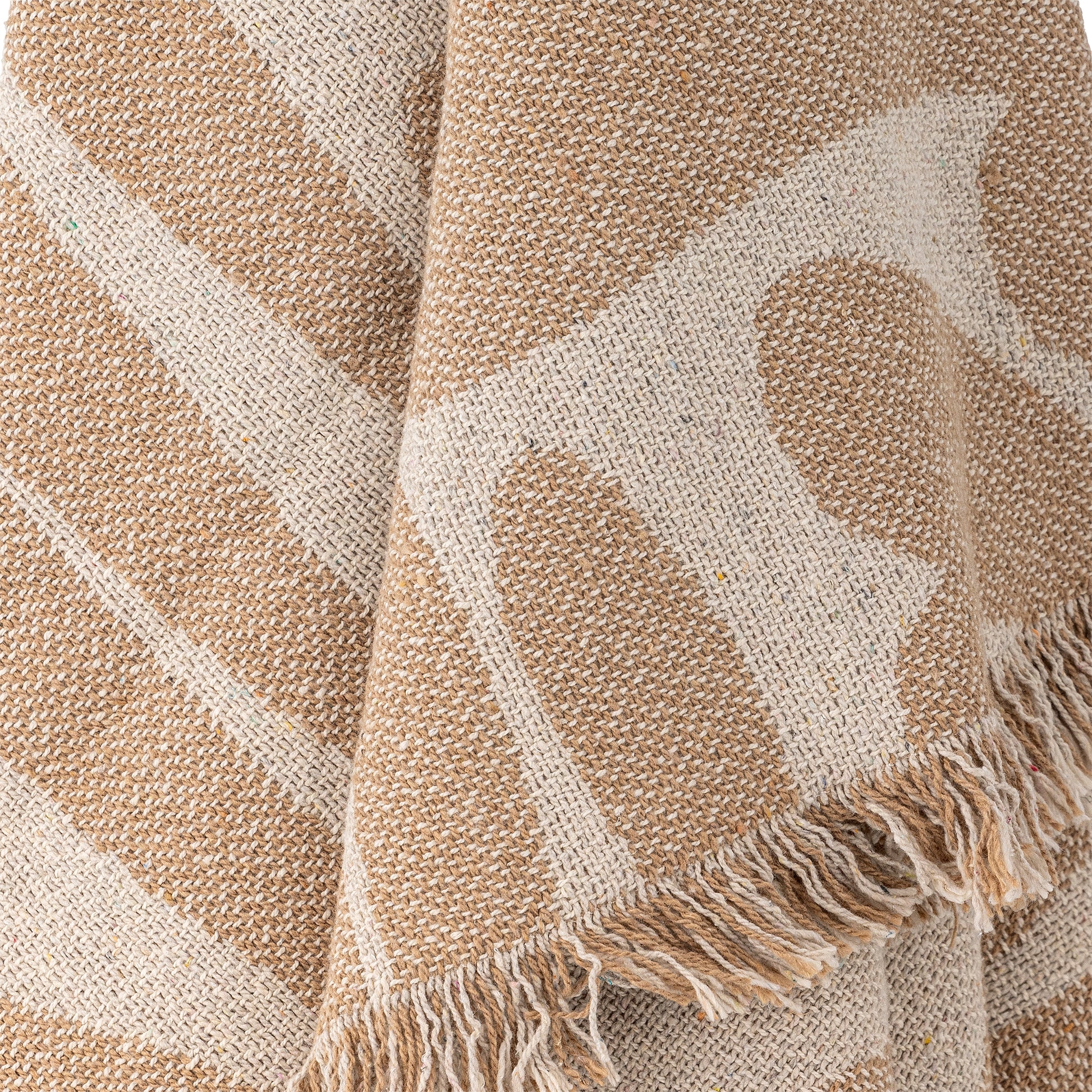 Alk Plaid Marron Coton recyclé