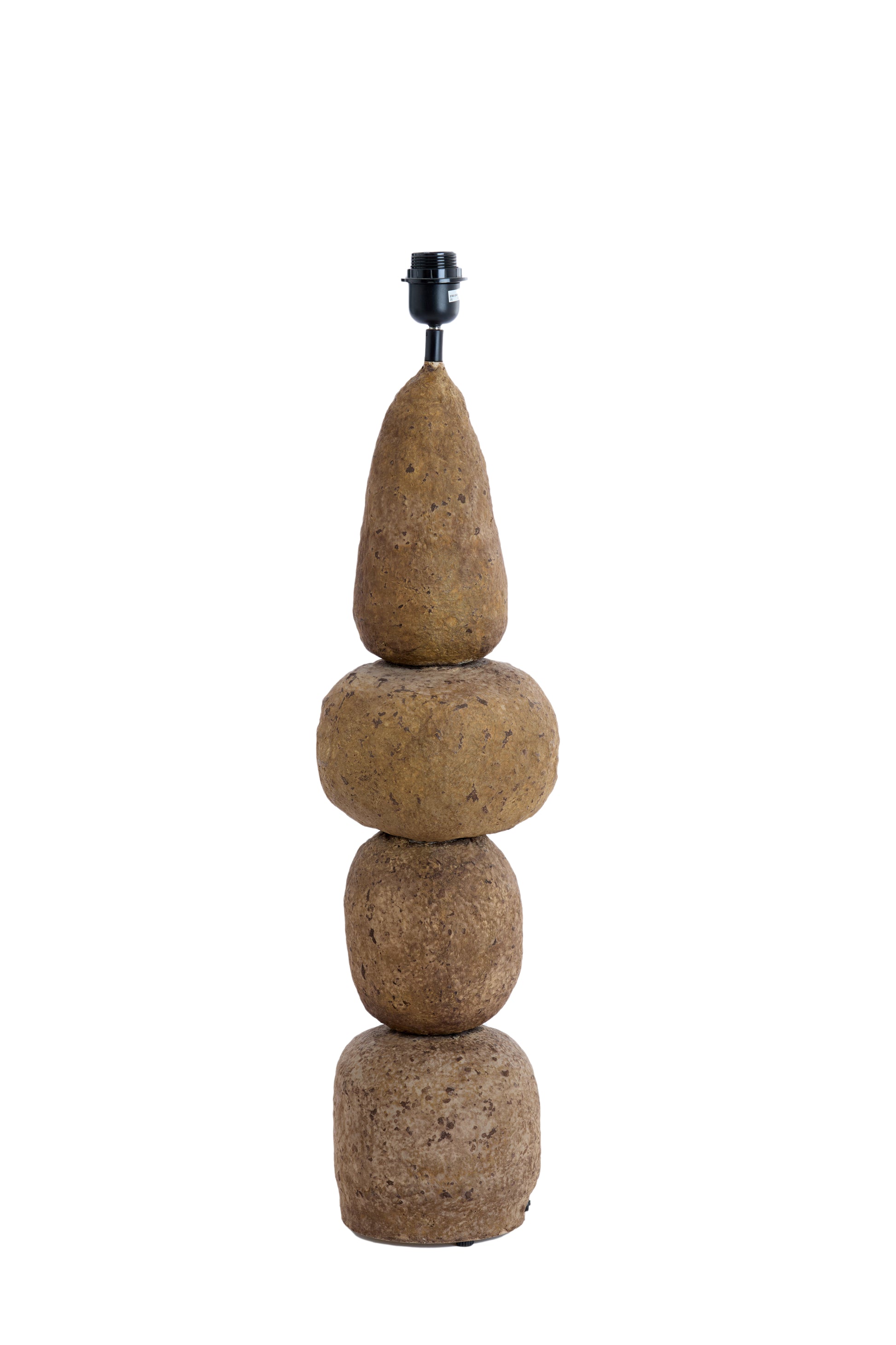 Pied de lampe Ø22x72 cm MARREE brun foncé