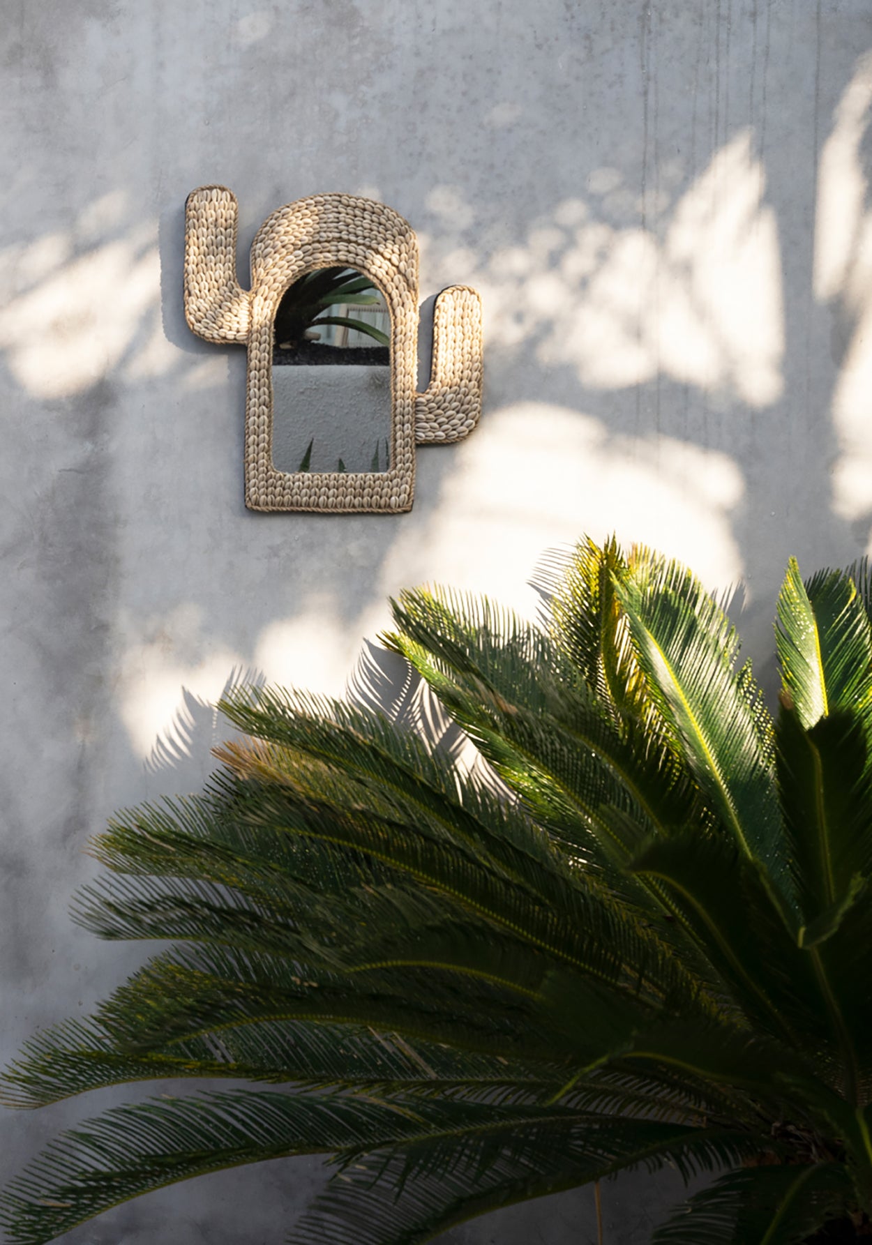 Le Miroir Cactus Shell - Blanc