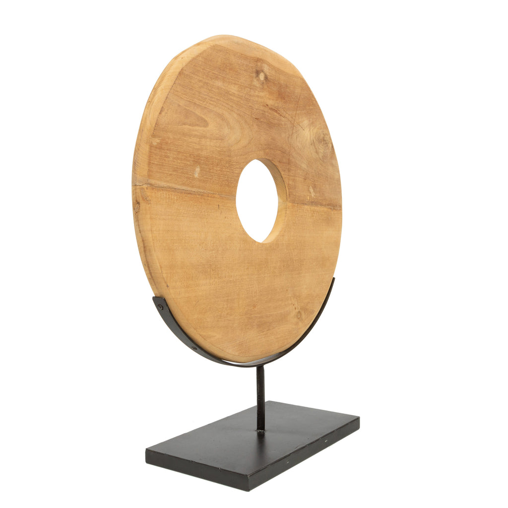Le Disque En Teak Sur Pied - L