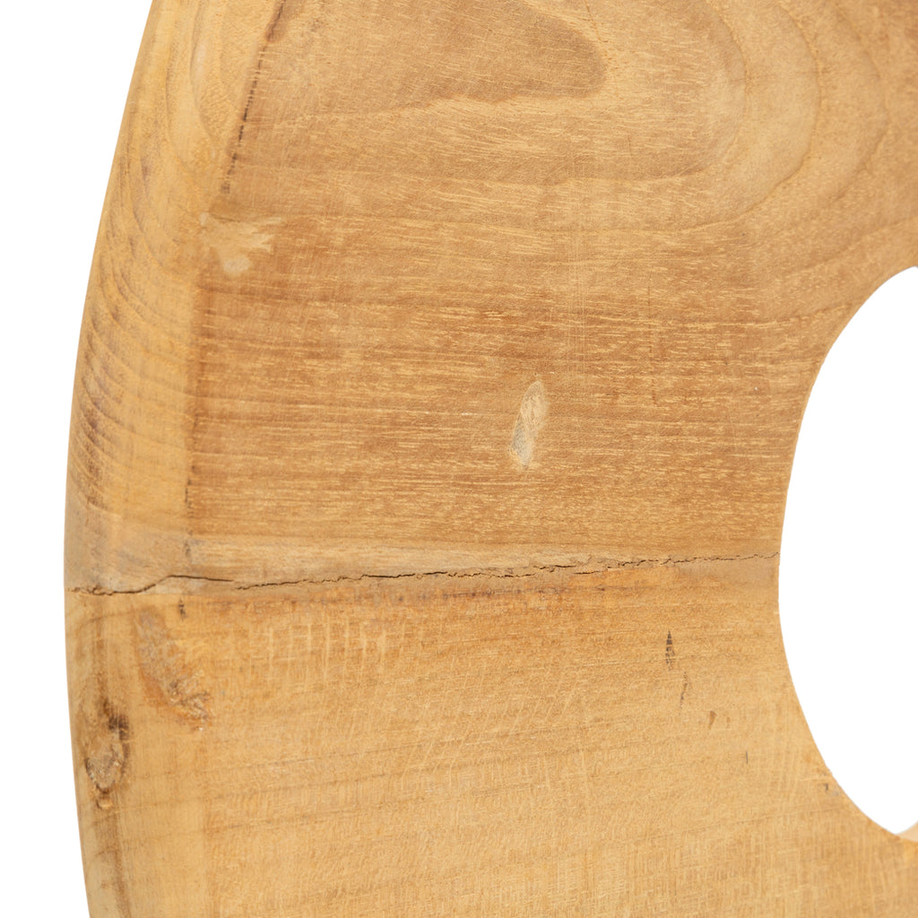 Le Disque En Teak Sur Pied - L