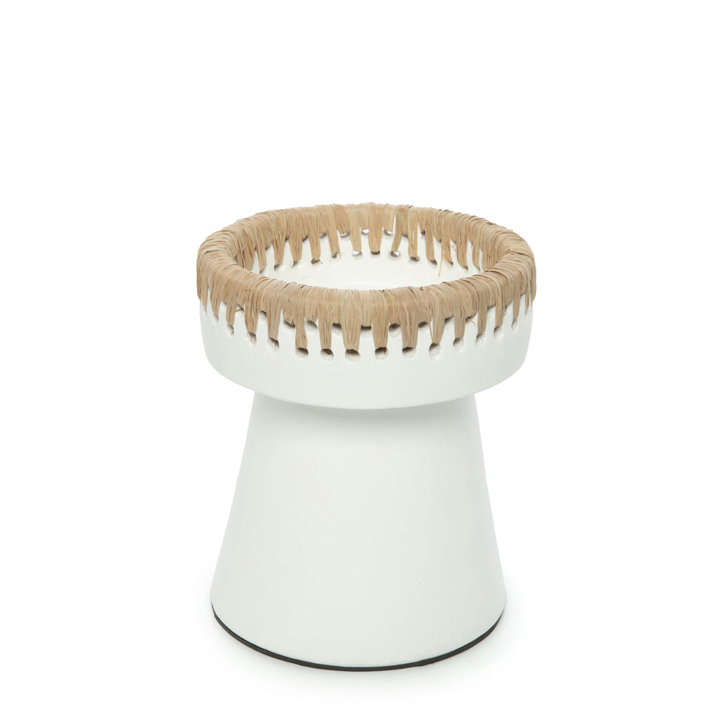 Le Bougeoir Pretty - Blanc Naturel - M