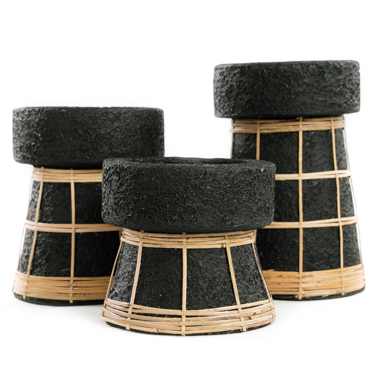 Le Bougeoir Serene - Noir Naturel - M