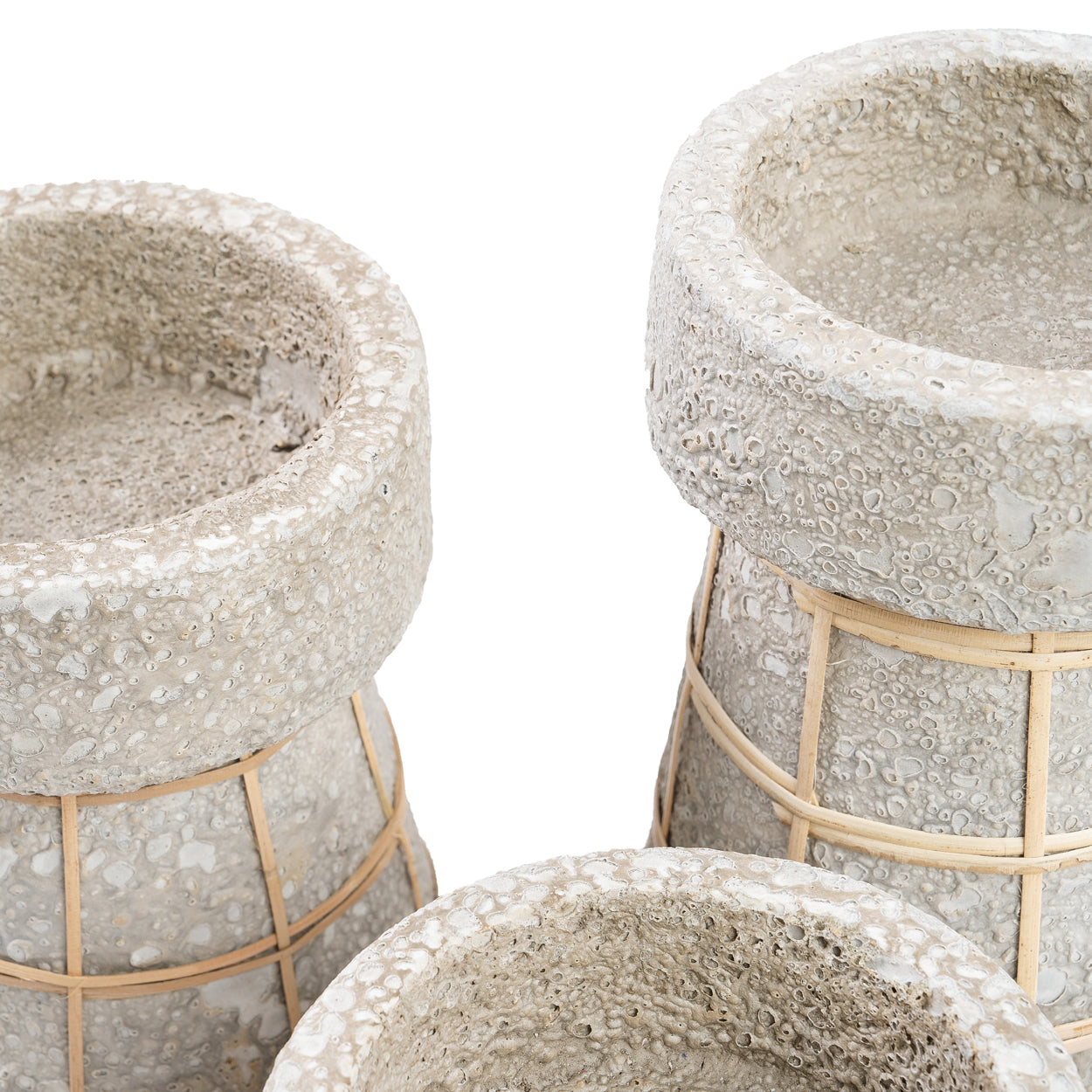 Le Bougeoir Serene - Béton Gris Naturel - M
