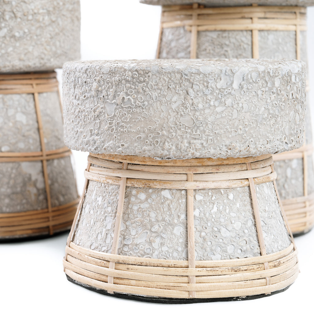 Le Bougeoir Serene - Béton Gris Naturel - S
